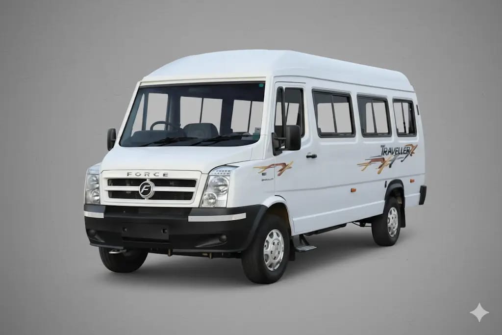 12 Seater Tempo Traveller – Spacious Group Travel Vehicle for Delhi to Jaipur One Way Taxi Service